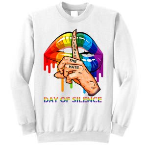 Silence The Hate Day Of Silence Let LGBT Signal Sweatshirt