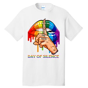 Silence The Hate Day Of Silence Let LGBT Signal Tall T-Shirt