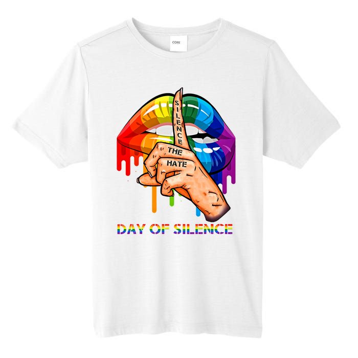 Silence The Hate Day Of Silence Let LGBT Signal Tall Fusion ChromaSoft Performance T-Shirt