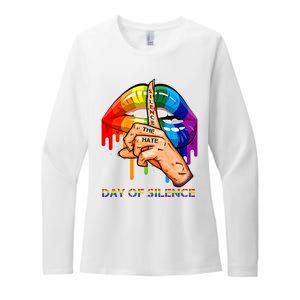 Silence The Hate Day Of Silence Let LGBT Signal Womens CVC Long Sleeve Shirt