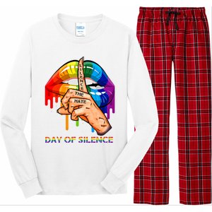 Silence The Hate Day Of Silence Let LGBT Signal Long Sleeve Pajama Set