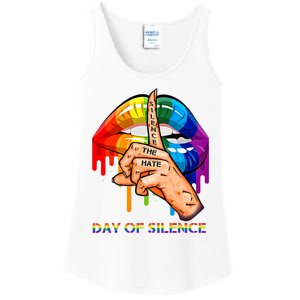 Silence The Hate Day Of Silence Let LGBT Signal Ladies Essential Tank