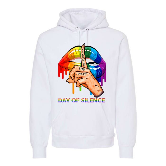 Silence The Hate Day Of Silence Let LGBT Signal Premium Hoodie