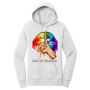 Silence The Hate Day Of Silence Let LGBT Signal Women's Pullover Hoodie