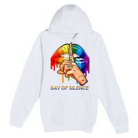 Silence The Hate Day Of Silence Let LGBT Signal Premium Pullover Hoodie