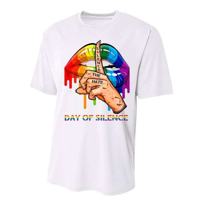 Silence The Hate Day Of Silence Let LGBT Signal Performance Sprint T-Shirt