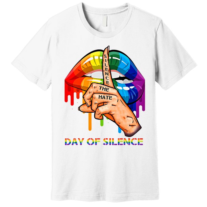 Silence The Hate Day Of Silence Let LGBT Signal Premium T-Shirt