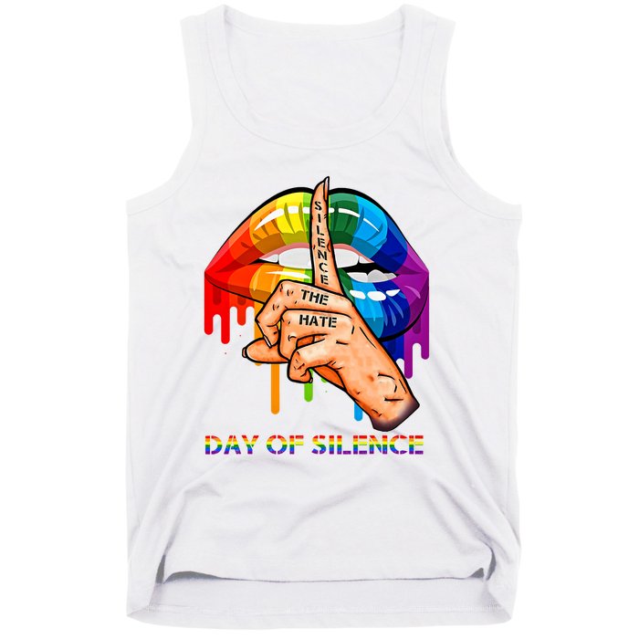 Silence The Hate Day Of Silence Let LGBT Signal Tank Top