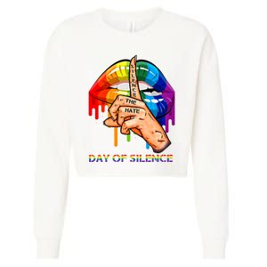 Silence The Hate Day Of Silence Let LGBT Signal Cropped Pullover Crew