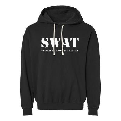 SWAT Team Hoodie Police Uniform Hoody Sweat Garment-Dyed Fleece Hoodie