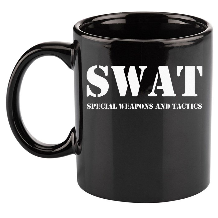 SWAT Team Hoodie Police Uniform Hoody Sweat 11oz C Handle Ceramic Mug
