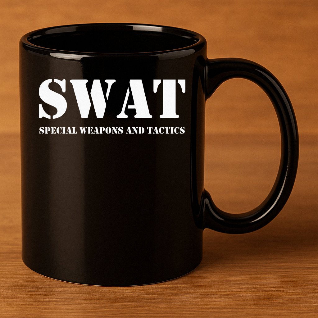 SWAT Team Hoodie Police Uniform Hoody Sweat 11oz C Handle Ceramic Mug