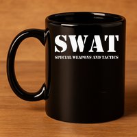 SWAT Team Hoodie Police Uniform Hoody Sweat 11oz C Handle Ceramic Mug