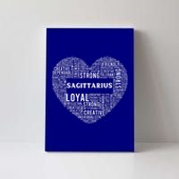 Sagittarius Traits Horoscope Zodiac Astrological Sign Love Gift Canvas