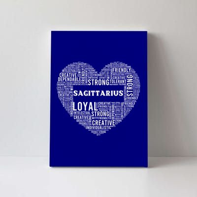 Sagittarius Traits Horoscope Zodiac Astrological Sign Love Gift Canvas