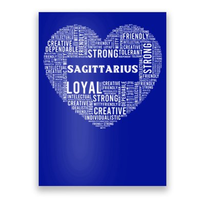 Sagittarius Traits Horoscope Zodiac Astrological Sign Love Gift Poster