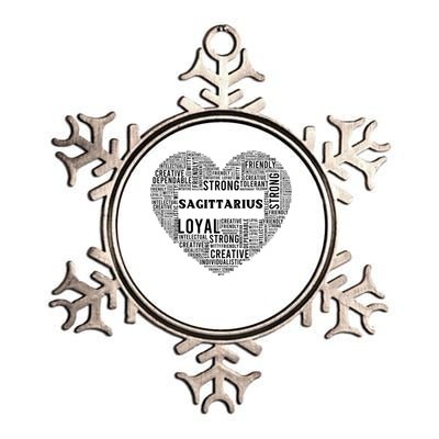 Sagittarius Traits Horoscope Zodiac Astrological Sign Love Gift Metallic Star Ornament