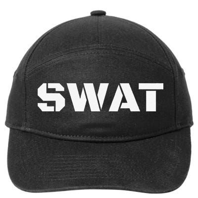 SWAT Team Halloween Costume Tactical Uniform Idea 7-Panel Snapback Hat
