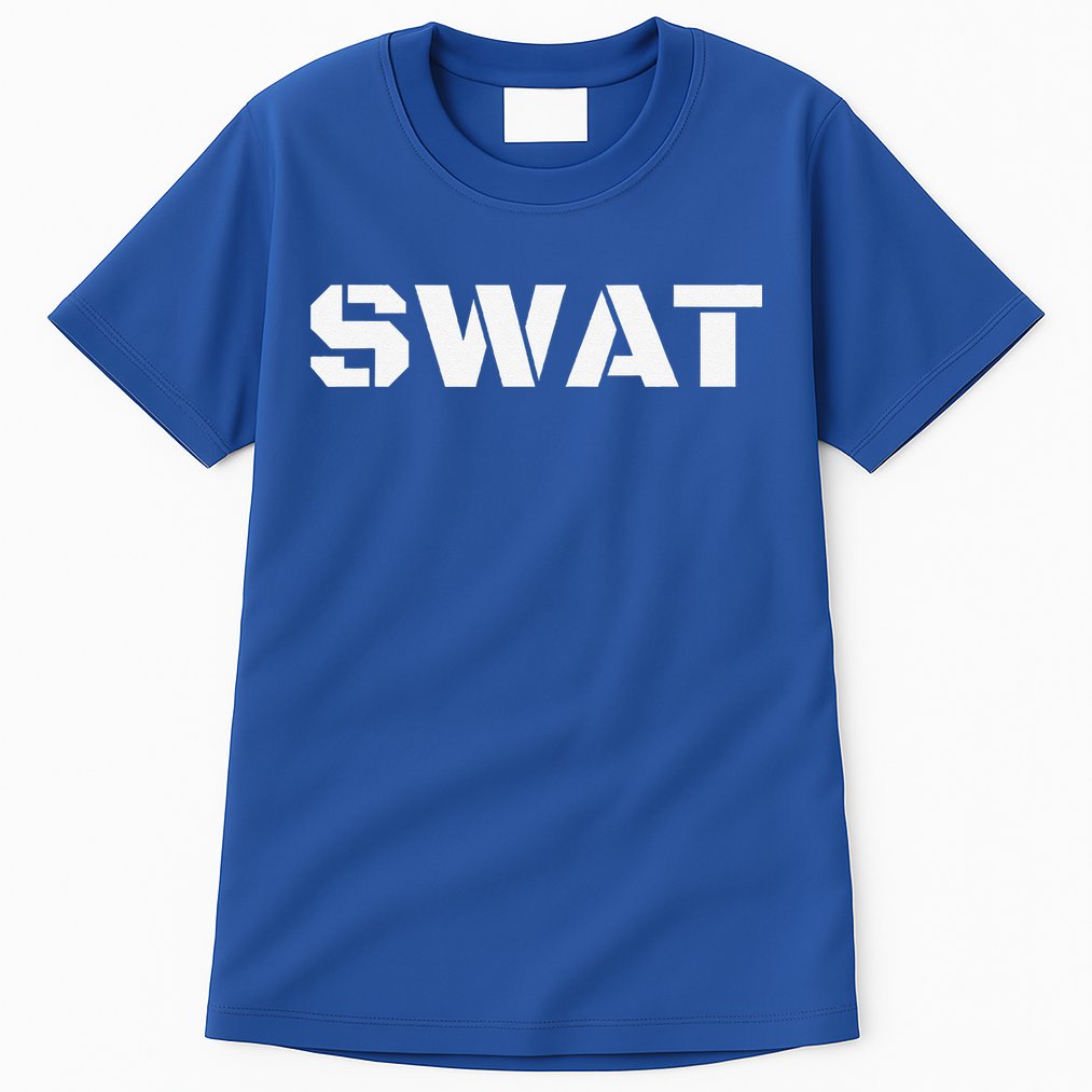 SWAT Team Halloween Costume Tactical Uniform Idea Tall T-Shirt