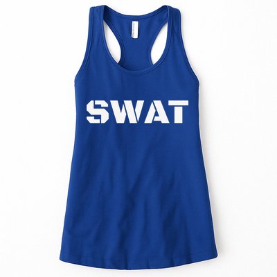 SWAT Team Halloween Costume Tactical Uniform Idea Womens Tank Top