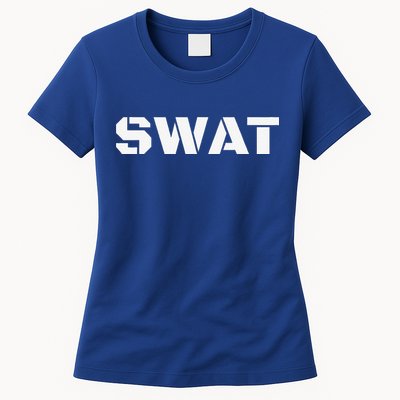 SWAT Team Halloween Costume Tactical Uniform Idea Womens T-Shirt