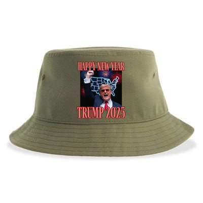 Sarcastic Trump Happy New Year 2025 47th President Convicted Sustainable Bucket Hat