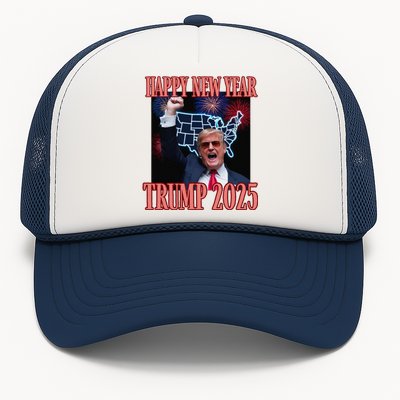 Sarcastic Trump Happy New Year 2025 47th President Convicted Trucker Hat