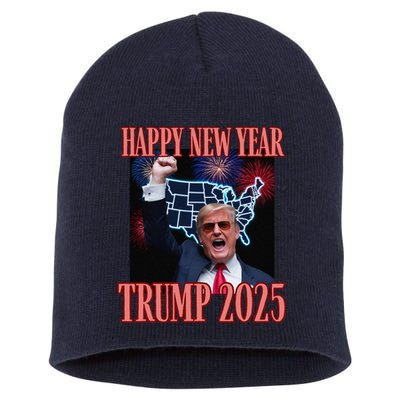 Sarcastic Trump Happy New Year 2025 47th President Convicted Short Acrylic Beanie