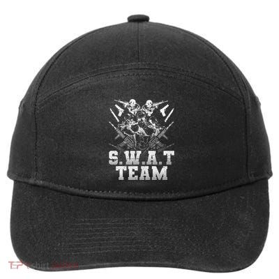 SWAT Team Halloween Costume Tactical Uniform 7-Panel Snapback Hat