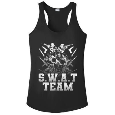 SWAT Team Halloween Costume Tactical Uniform Ladies PosiCharge Competitor Racerback Tank