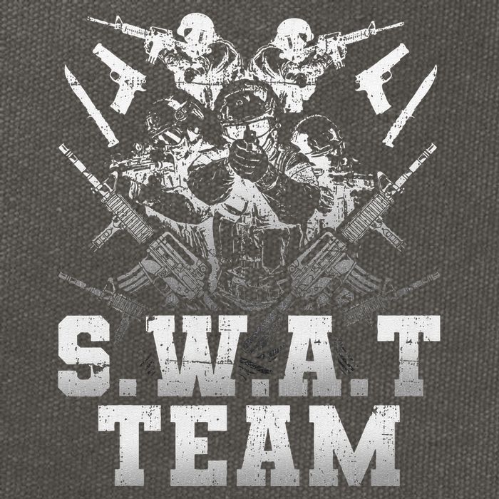 SWAT Team Halloween Costume Tactical Uniform Cotton Canvas Backpack