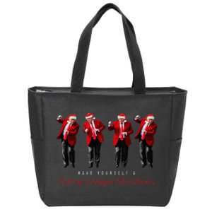 Santa Trump Have Yourself A Merry Maga Christmas Xmas Zip Tote Bag