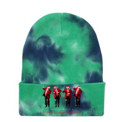 Santa Trump Have Yourself A Merry Maga Christmas Xmas Tie Dye 12in Knit Beanie