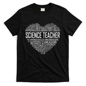 Science Teacher Heart Proud Science Teaching Design T-Shirt