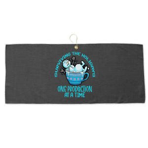 Surviving The Holidays One Production At A Time Large Microfiber Waffle Golf Towel