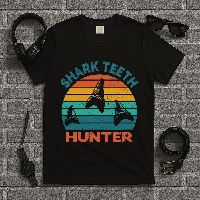 Shark Th Hunter Shark Th Collector Fossil Hunting T-Shirt