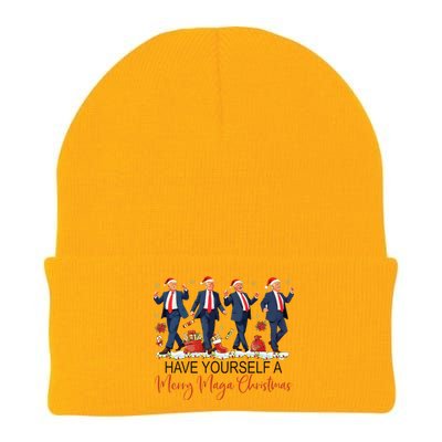 Santa Trump Have Yourself A Merry Maga Christmas Xmas Funny Knit Cap Winter Beanie