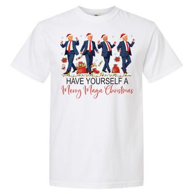 Santa Trump Have Yourself A Merry Maga Christmas Xmas Funny Garment-Dyed Heavyweight T-Shirt