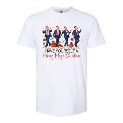 Santa Trump Have Yourself A Merry Maga Christmas Xmas Funny Softstyle CVC T-Shirt