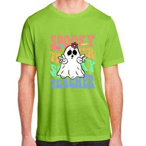 Spooky Teacher Halloween Design Preschool Prek Kindergarten Cute Gift Adult ChromaSoft Performance T-Shirt