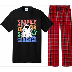 Spooky Teacher Halloween Design Preschool Prek Kindergarten Cute Gift Pajama Set