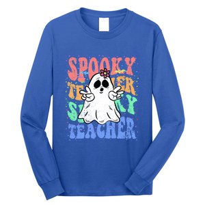 Spooky Teacher Halloween Design Preschool Prek Kindergarten Cute Gift Long Sleeve Shirt