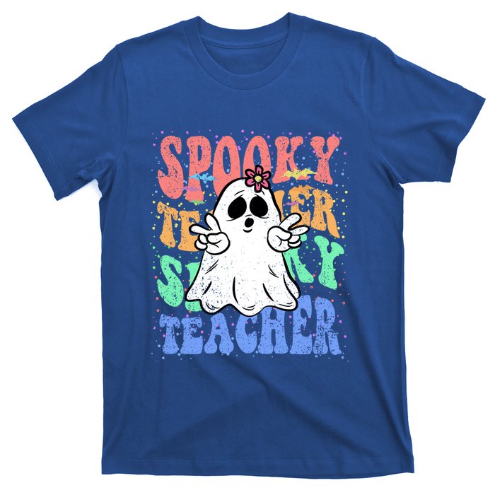 Spooky Teacher Halloween Design Preschool Prek Kindergarten Cute Gift T-Shirt