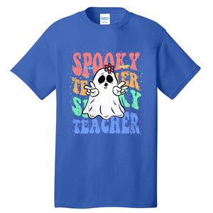 Spooky Teacher Halloween Design Preschool Prek Kindergarten Cute Gift Tall T-Shirt