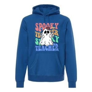 Spooky Teacher Halloween Design Preschool Prek Kindergarten Cute Gift Premium Hoodie