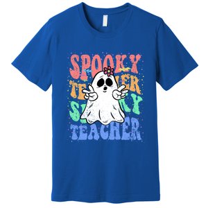 Spooky Teacher Halloween Design Preschool Prek Kindergarten Cute Gift Premium T-Shirt