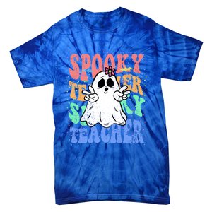 Spooky Teacher Halloween Design Preschool Prek Kindergarten Cute Gift Tie-Dye T-Shirt