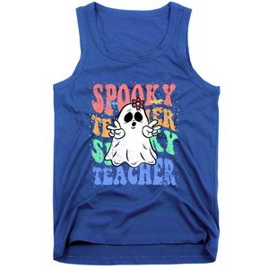 Spooky Teacher Halloween Design Preschool Prek Kindergarten Cute Gift Tank Top