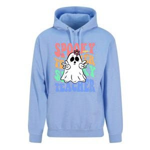 Spooky Teacher Halloween Design Preschool Prek Kindergarten Cute Gift Unisex Surf Hoodie