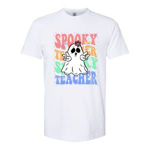 Spooky Teacher Halloween Design Preschool Prek Kindergarten Cute Gift Softstyle CVC T-Shirt